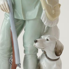 Hunter with Dog Figurine by Hugo Meisel for Rosenthal, Germany, 1920s