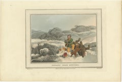 Hunting and Gathering Across Continents in a Collage of Five Engravings, 1813