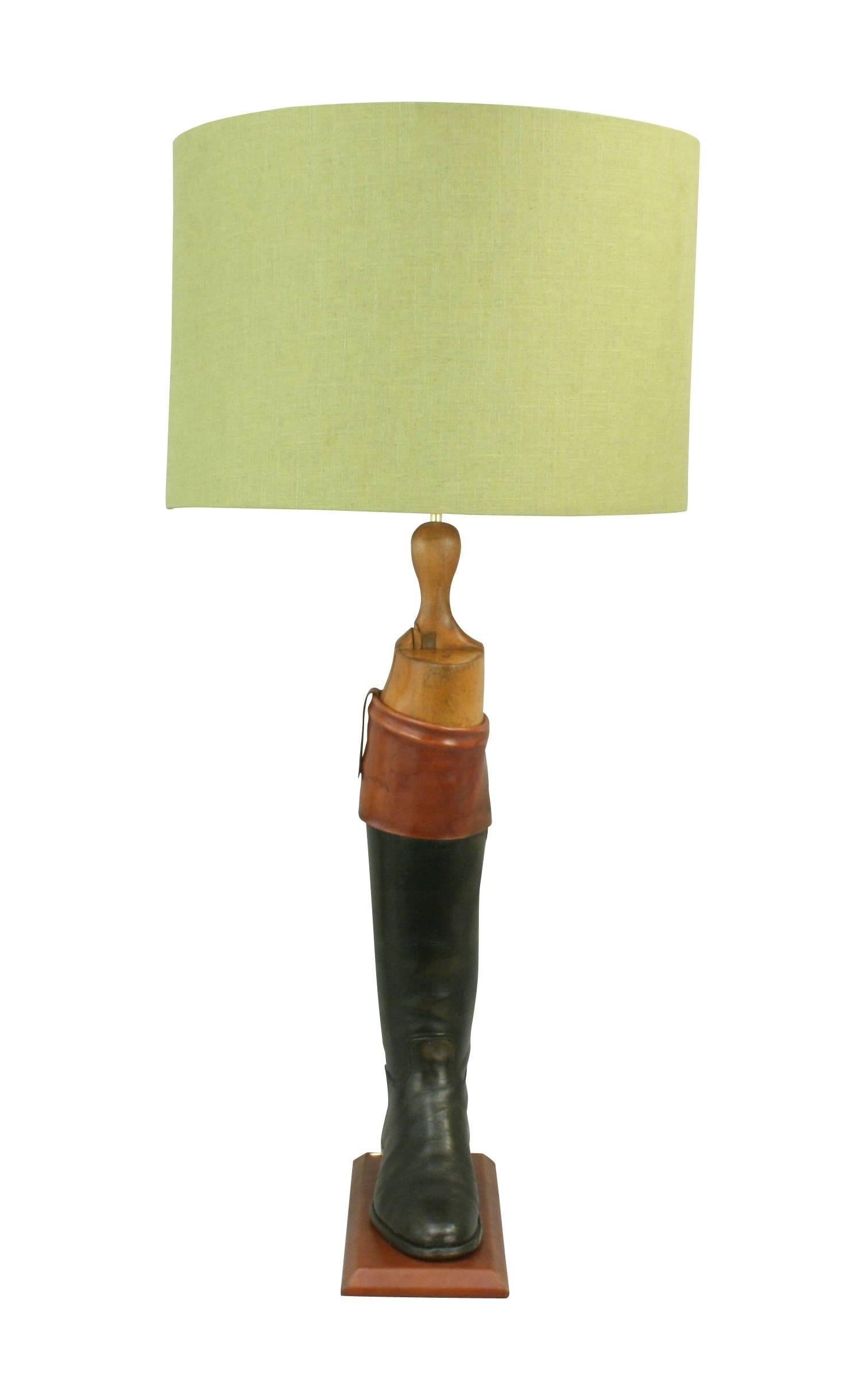 riding boot lamp