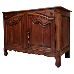Antique Hunting Buffet Louis XV Period, Molded Walnut, 18th