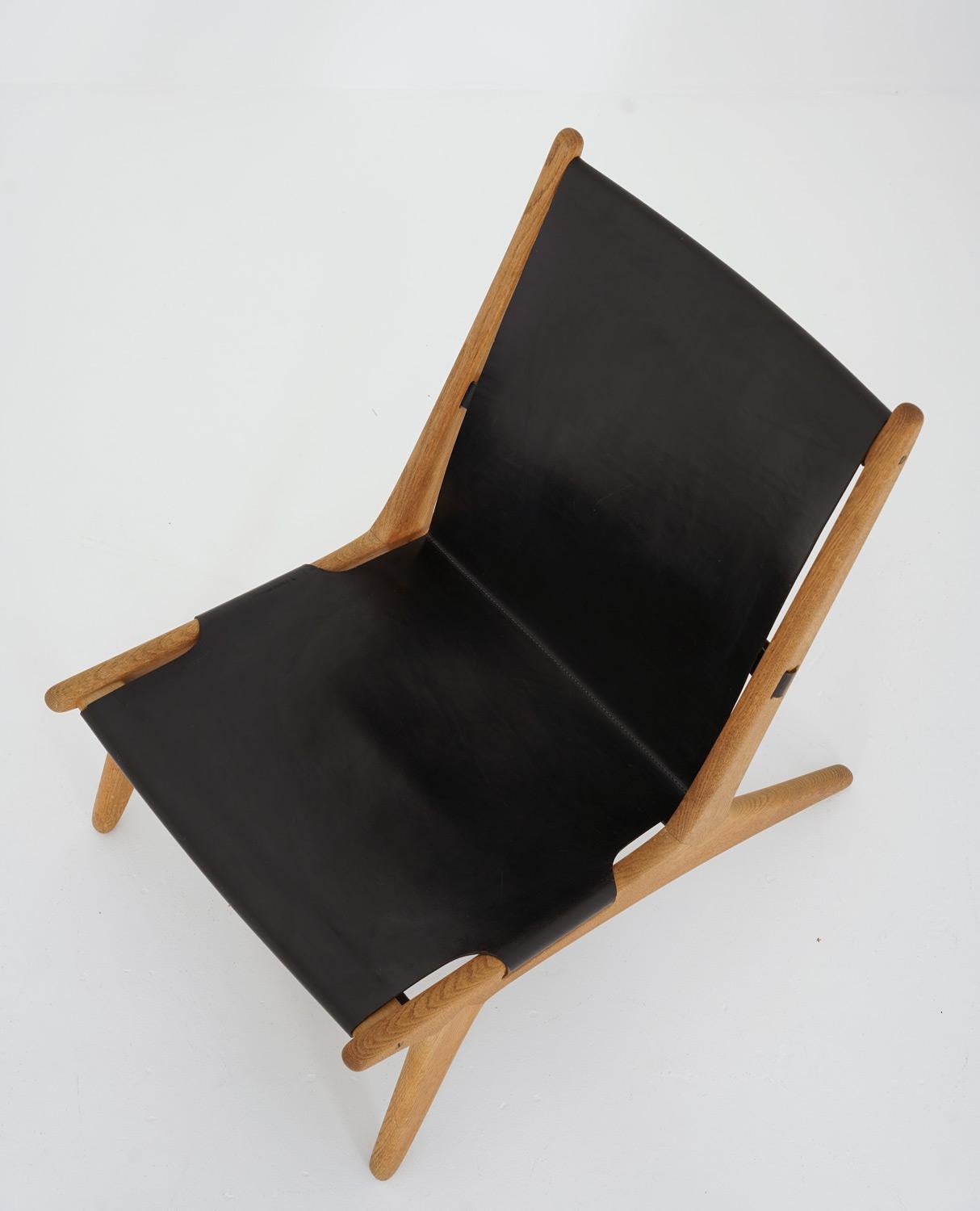 Chaise de chasse 204 par Uno & Östen Kristiansson pour Luxus, Suède Bon état - En vente à Karlstad, SE