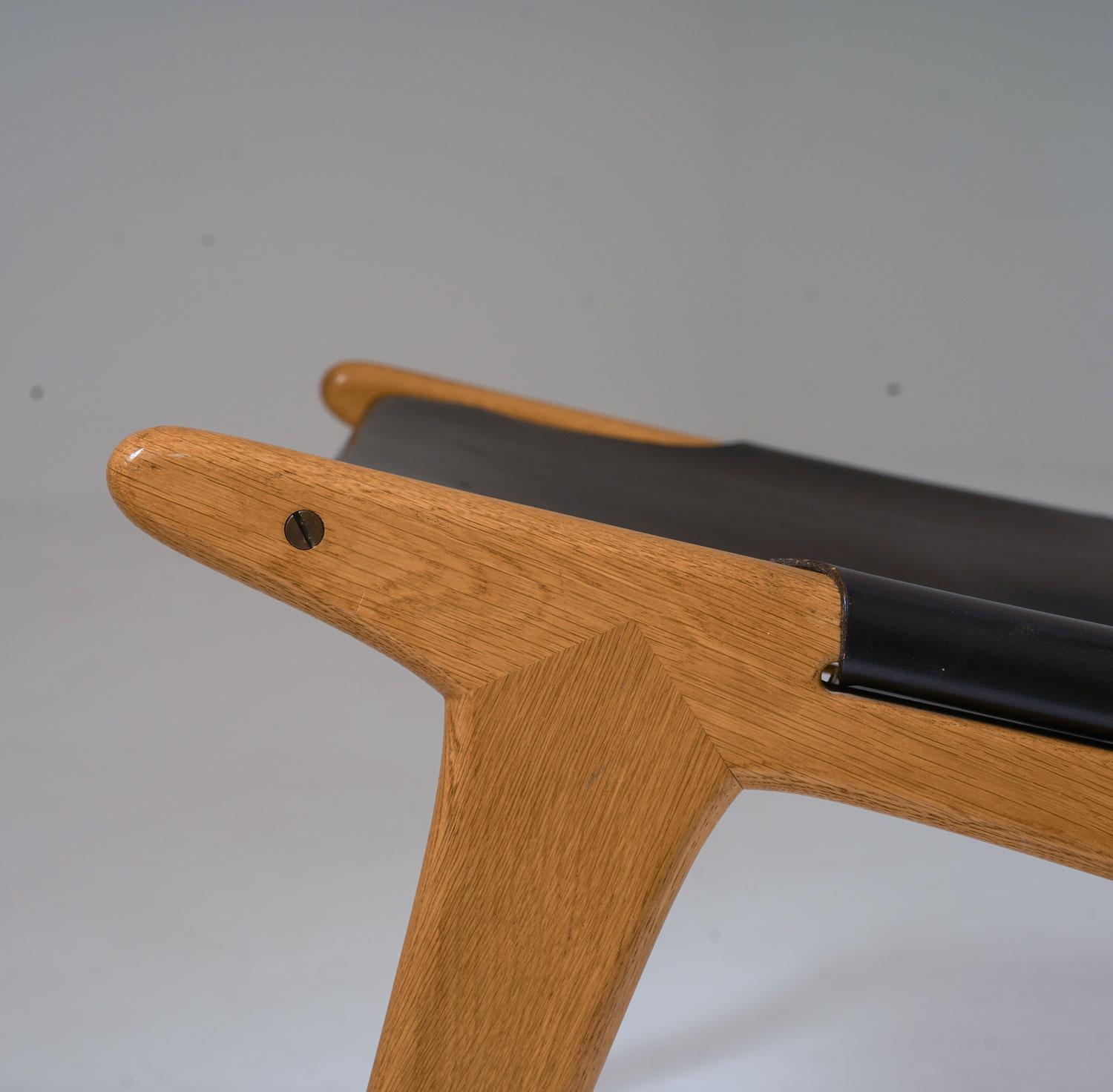 Chaise de chasse 204 par Uno & Östen Kristiansson pour Luxus, Suède en vente 1