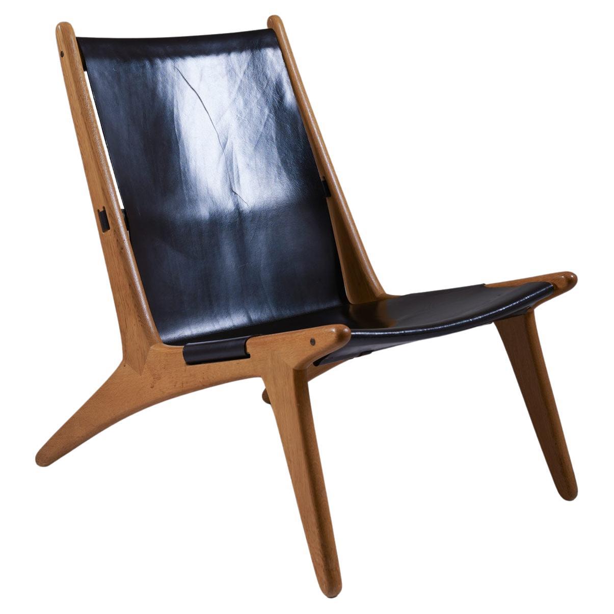 Chaise de chasse 204 par Uno & Östen Kristiansson pour Luxus, Suède en vente