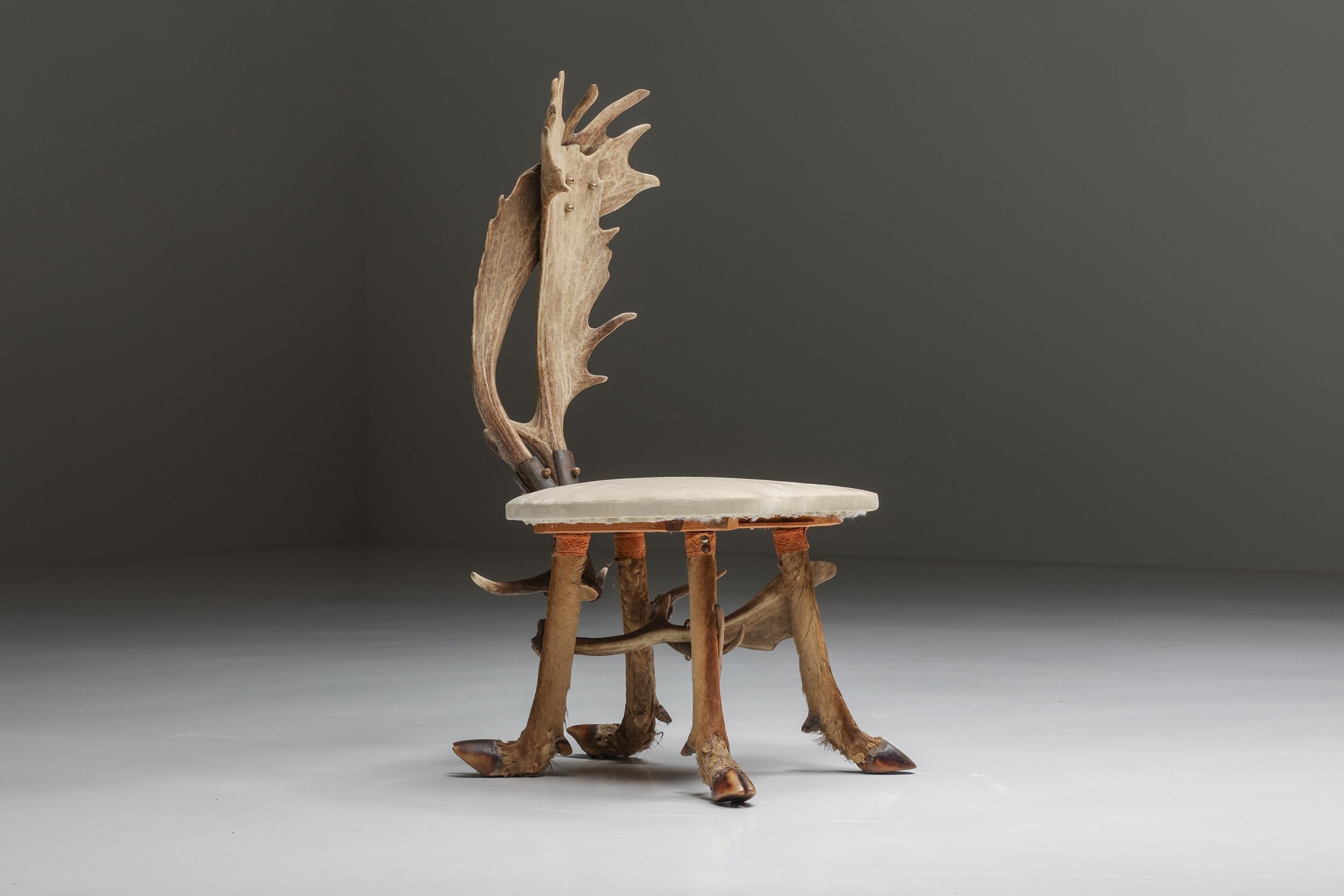 Bois cerf Chaises de chasse, Suède, années 1950 en vente