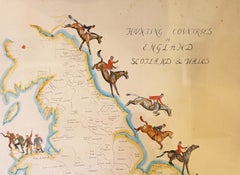 Hunting Counties of England, Scotland & Wales Map by B.C. Moore