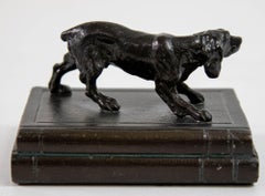 Hunting Dog Bronze Sculpture of a Dog in Jules Moigniez Style
