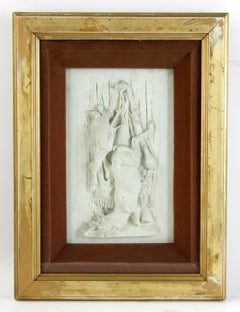 Framed Plaster Reliefs of German Hunting Prey