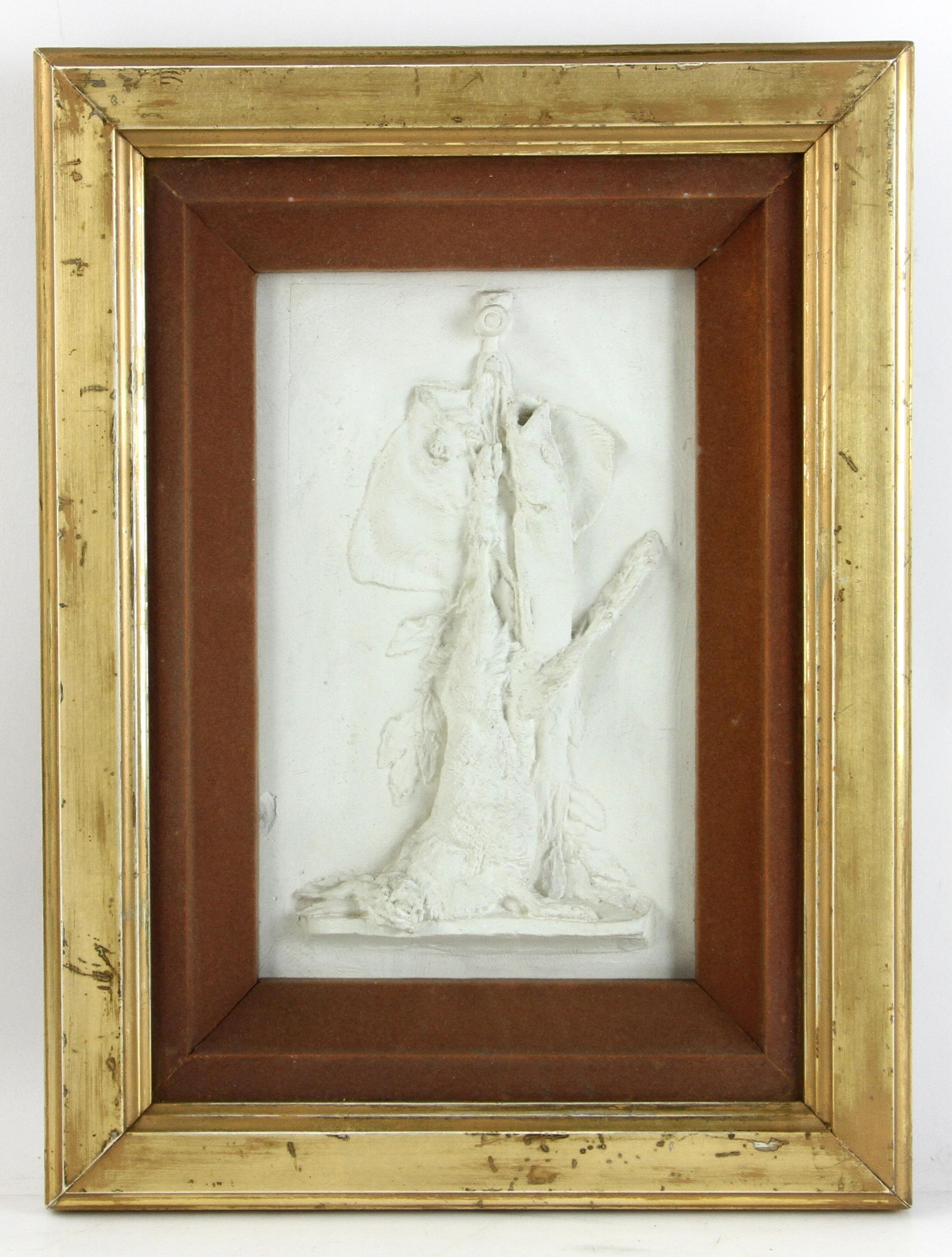  German Hunting Motif Framed Plaster Reliefs For Sale 1