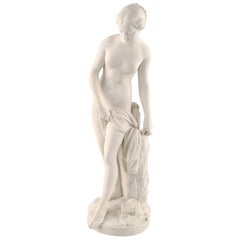 Hunting Goddess Diana, after Etienne Maurice Falconet, Gustafsberg