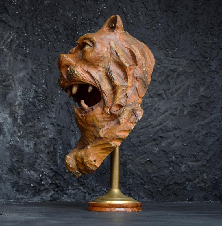 Hunting Lodge Lions Head at 1stDibs lodge lionshead