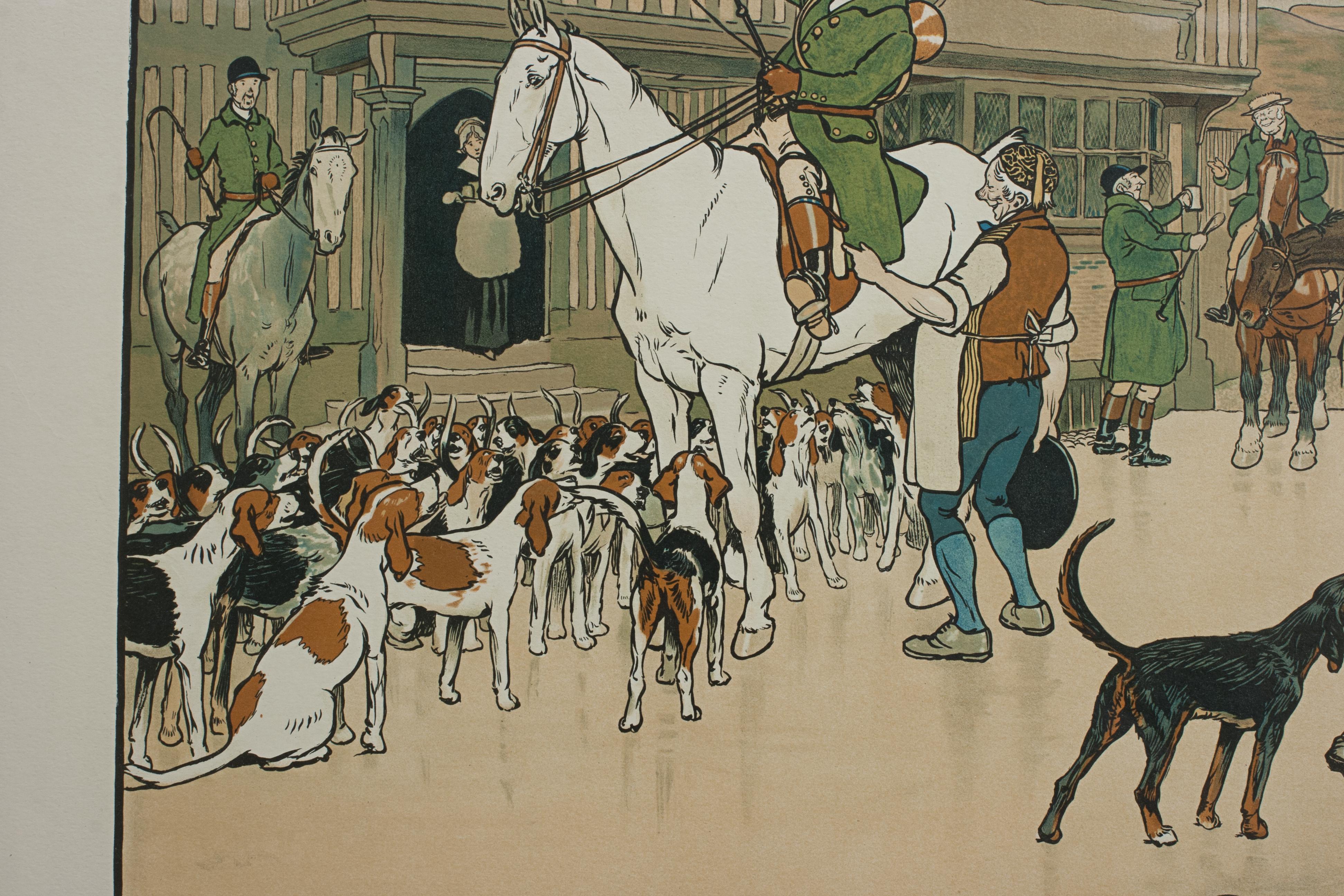 Foto de caza Después de Cecil Aldin, Harefield Harriers. Caza del zorro. Arte deportivo Papel en venta