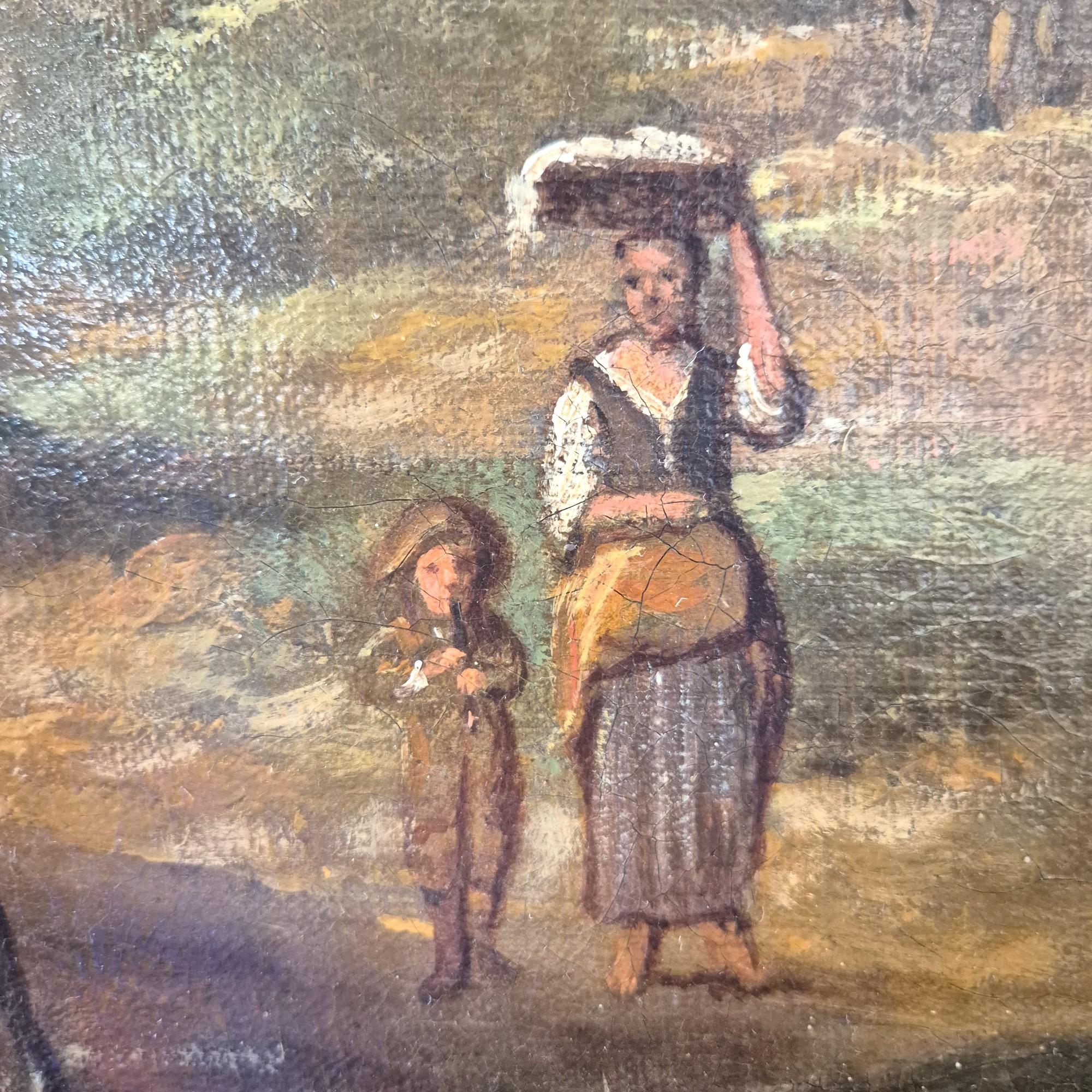 Scena di caccia, 18° secolo, Olio su tela in vendita 3