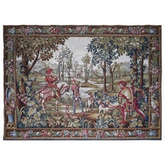 Scène de chasse - Tapisserie française Jacuqard, Circa 1940 - 196lx134h - N° 1509