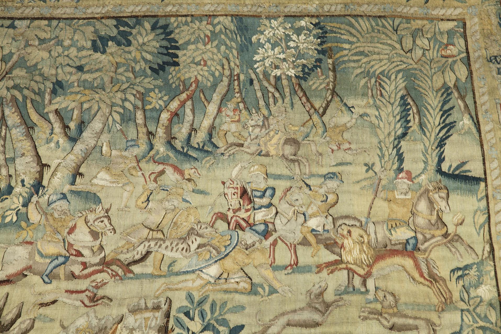 Hunting Scene with Fantasy Animals by Brussels Manufacture 2