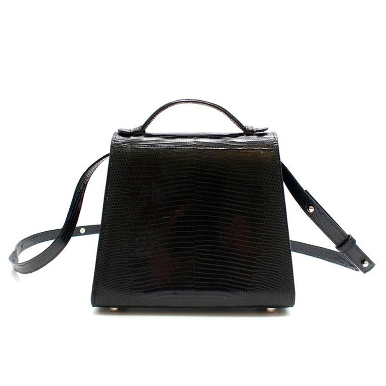Hunting Season Medium Top Handle In Black Lizard at 1stDibs hunting season top handle bag