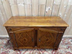 Hunting style sideboard in cherry wood
