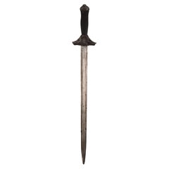 Hunting sword. Steel, horn. French school, 19th century.