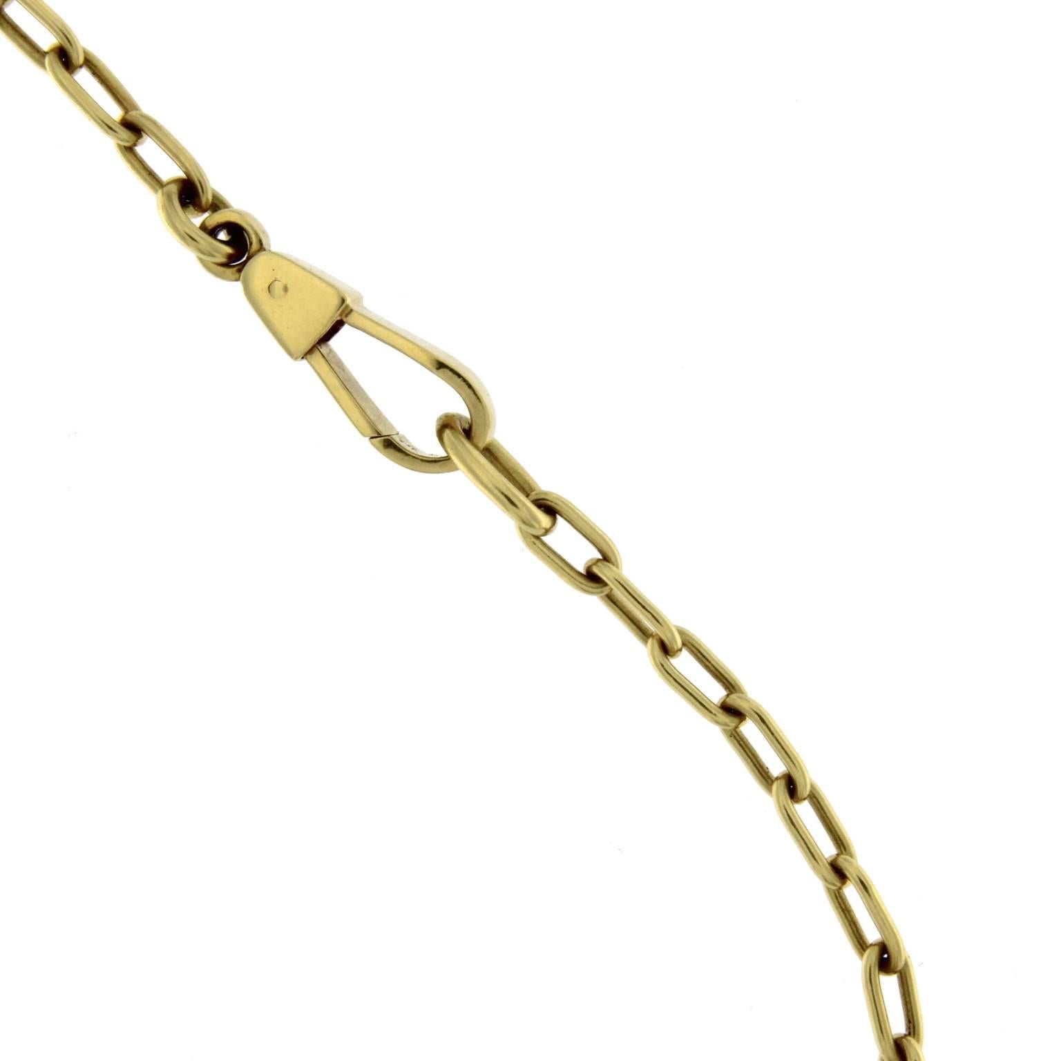Collana in oro giallo 18 carati con animali smaltati (tema della caccia) in vendita 5