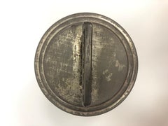 Huntley und Palmer, versilbertes, glockenförmiges Biskuitfass aus Metall, England, 1912