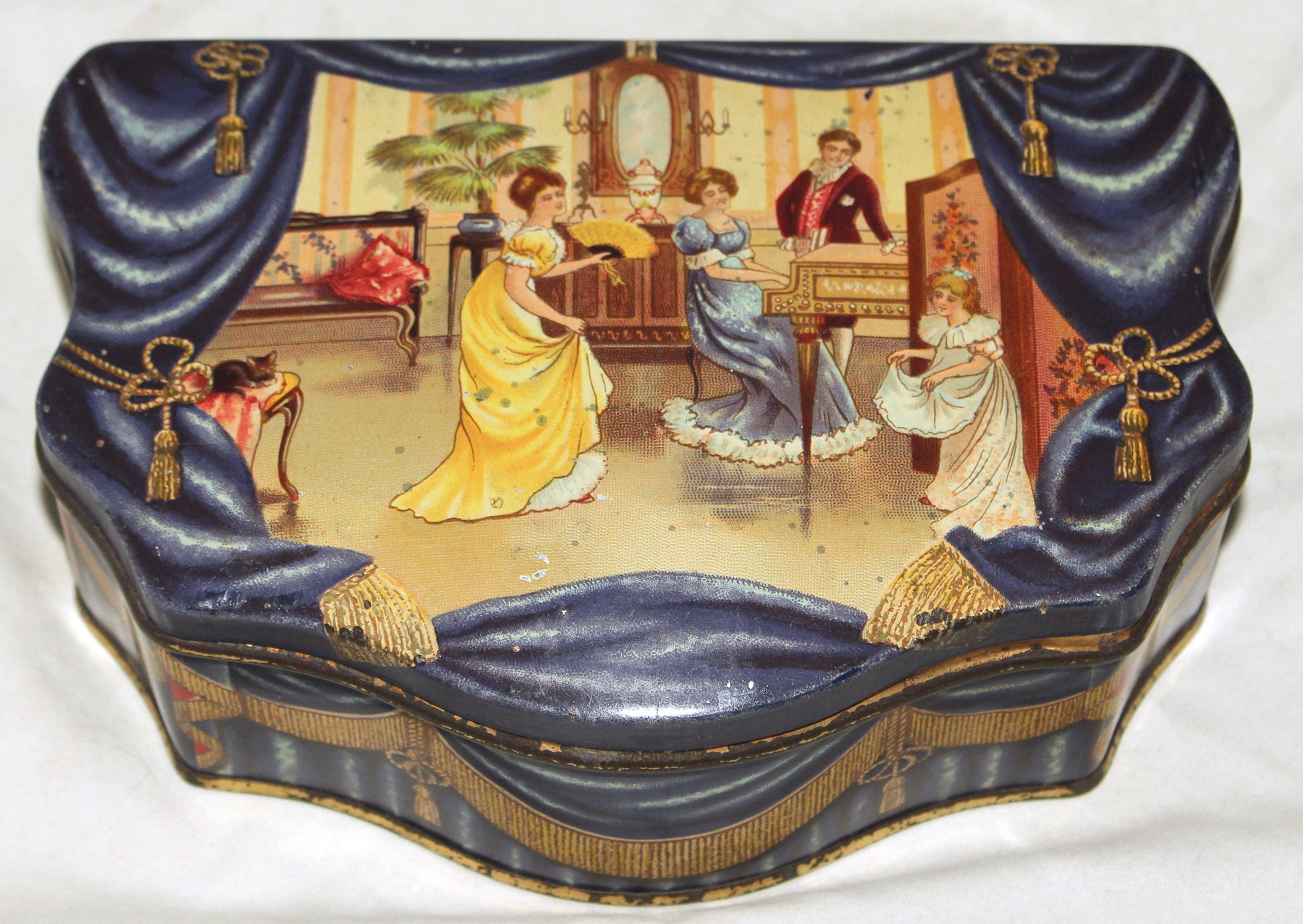 Victorian Huntley & Palmers Biscuit Tin 
