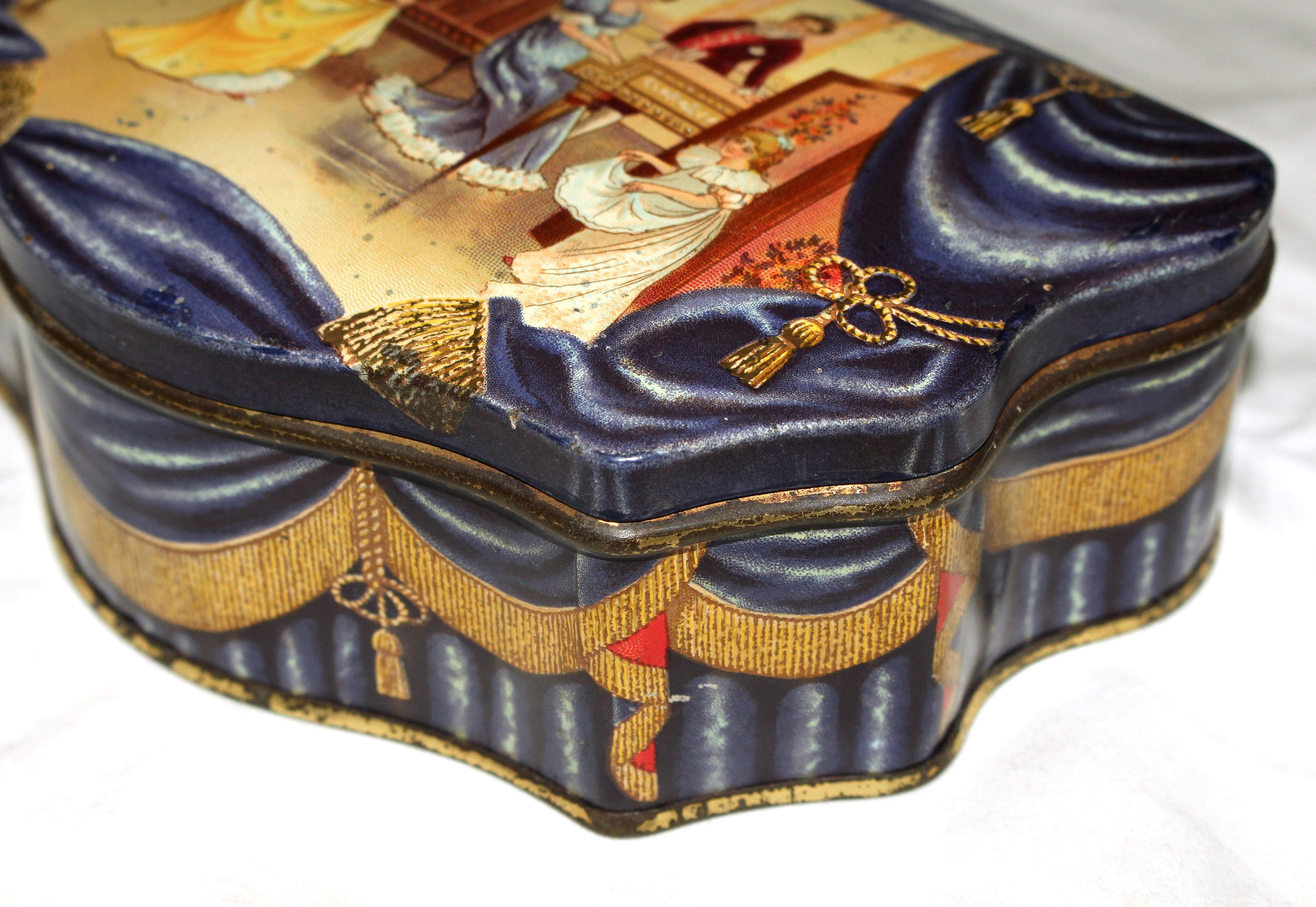 19th Century Huntley & Palmers Biscuit Tin 