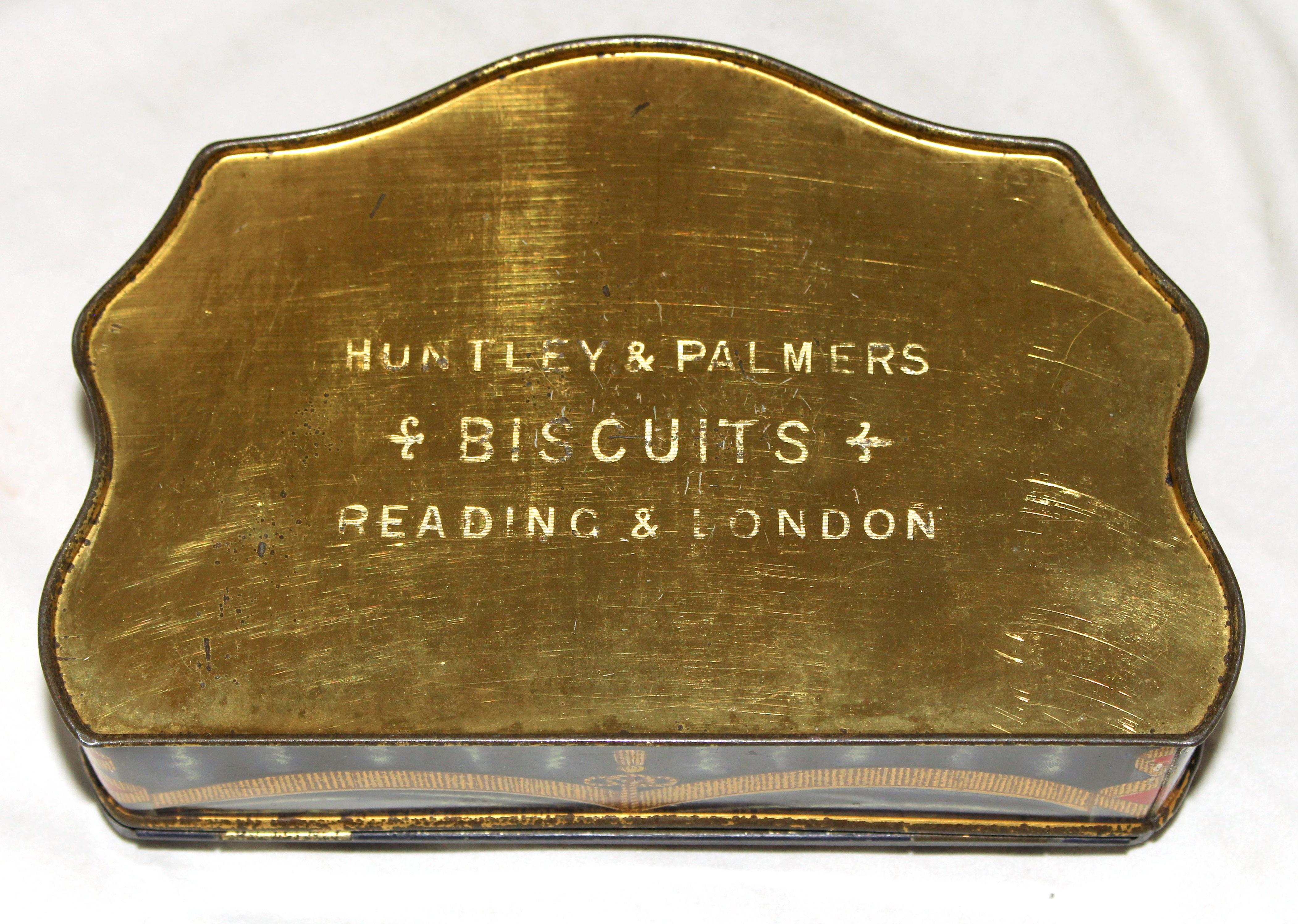 Metal Huntley & Palmers Biscuit Tin 