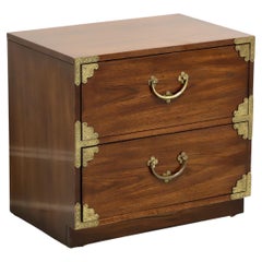 HUNTLEY THOMASVILLE Japanese Tansu Campaign Style Bedside Chest / Nightstand