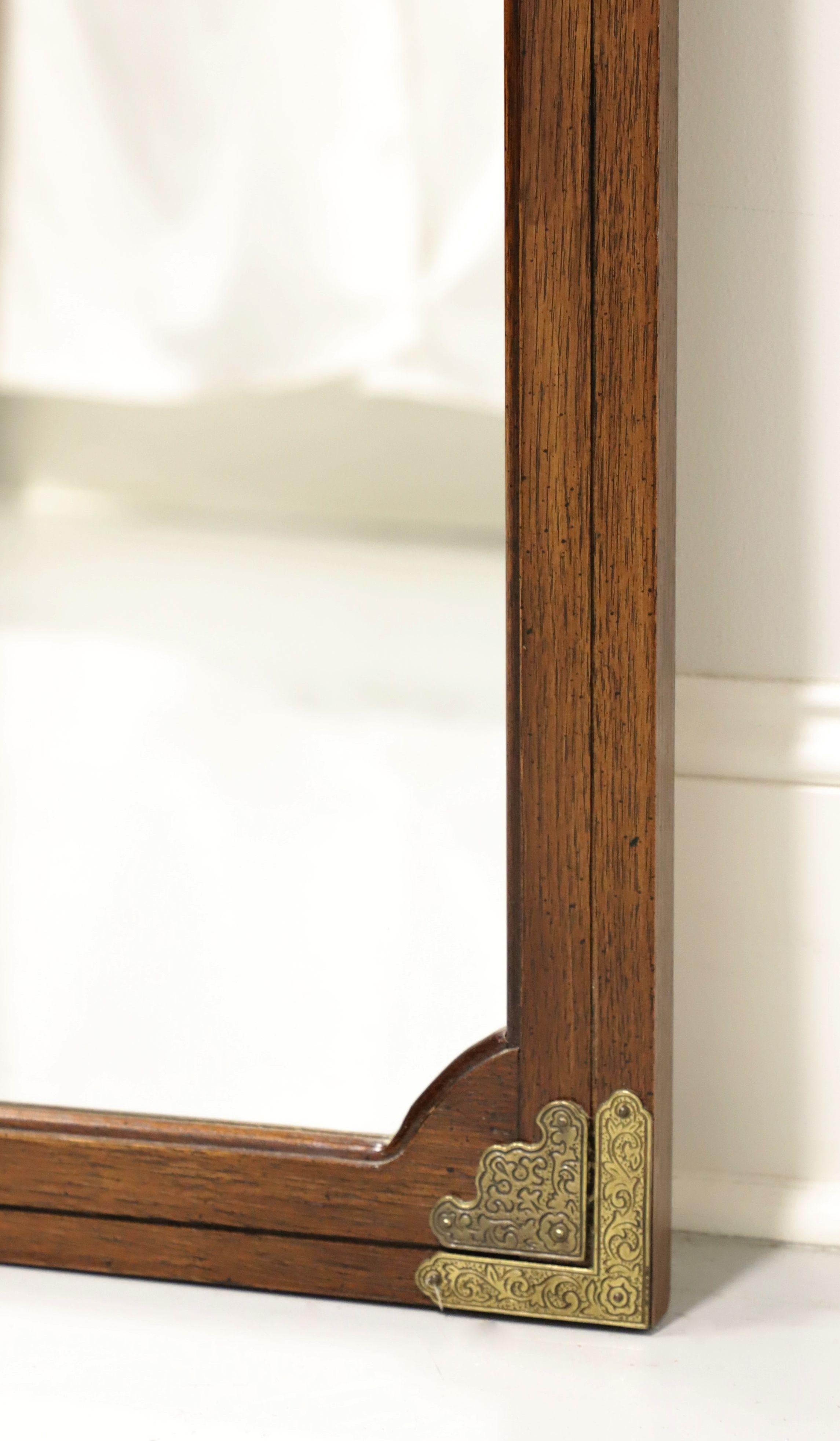 American HUNTLEY THOMASVILLE Japanese Tansu Campaign Style Wall Mirror