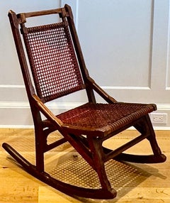 Hunzinger Aesthetic Movement Walnut Rocking Chair, Circa 1876