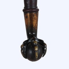 Hunzinger Mahogany Rope Twist Parlor Table With Claw & Ball Feet c1910