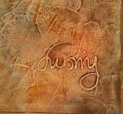 Woman with Instrument, Monumental Oil Painting by Huong