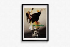 1965 original poster by Hurel for Air Afrique l'Agence Internationale Abidjan