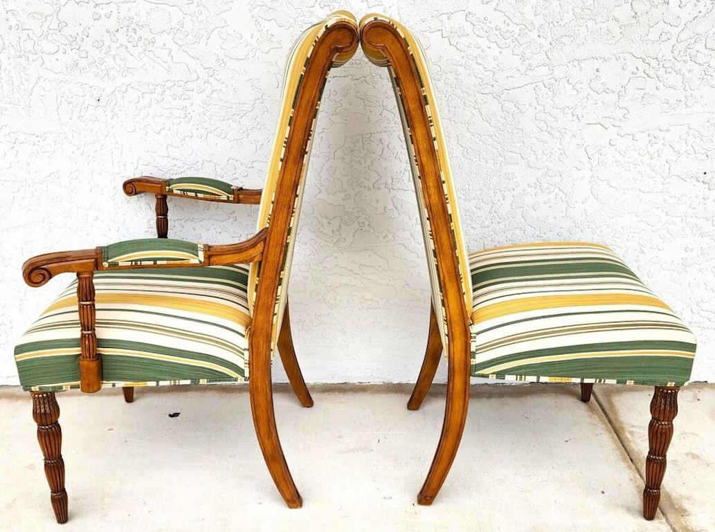 For FULL item description click on CONTINUE READING at the bottom of this page.

Offering One Of Our Recent Palm Beach Estate Fine Furniture Acquisitions Of A
Set of 6 Dining Chairs by Hurtado of Valencia Spain
Set includes 2 arm and 4 side