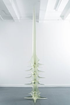 Hurts Like Heaven Large Contemporary Sculpture, Magenta Cast Resin by Karen Atta