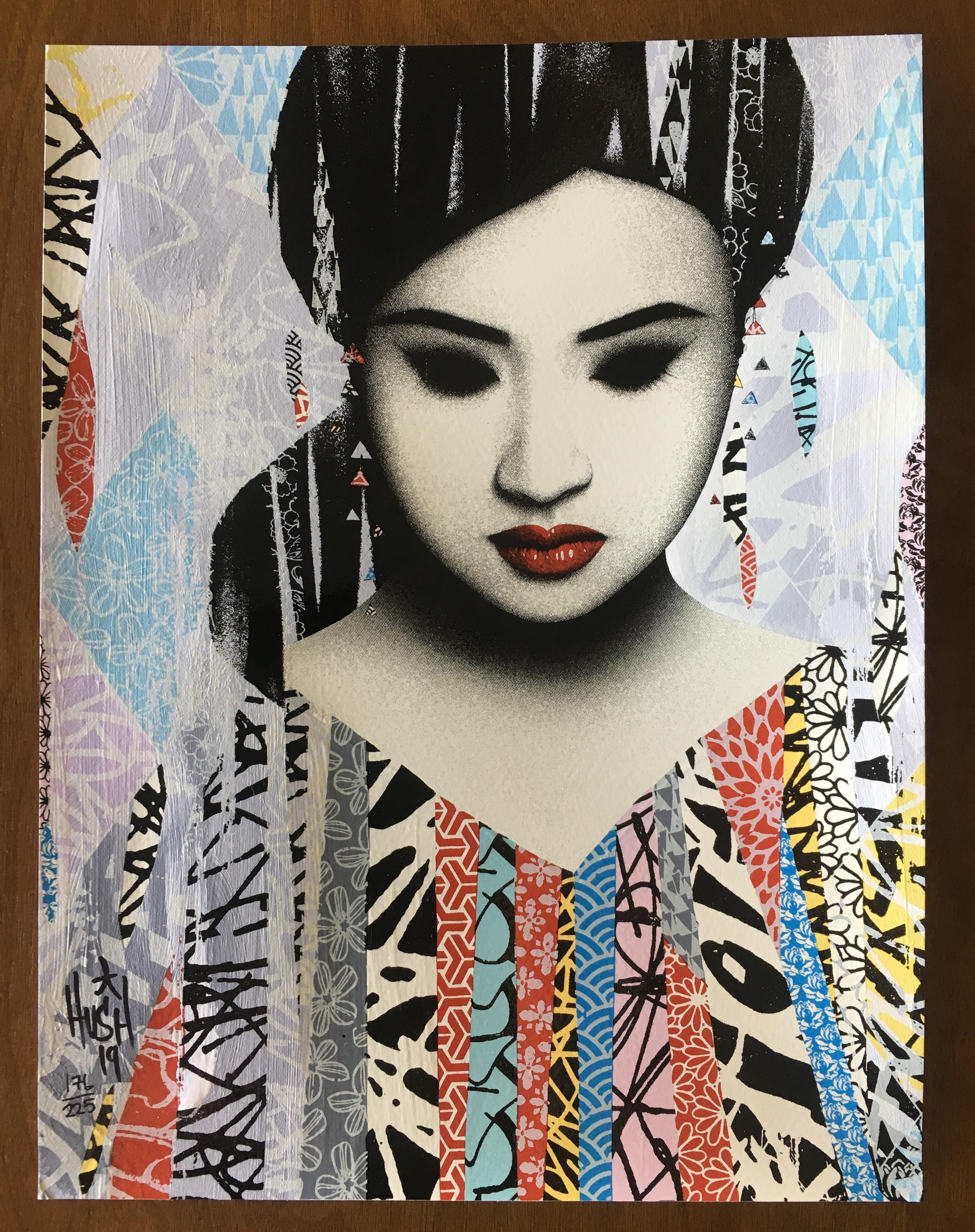 Ensemble de 2 tirages FACES I/II signé et numéroté - Art urbain Print par HUSH