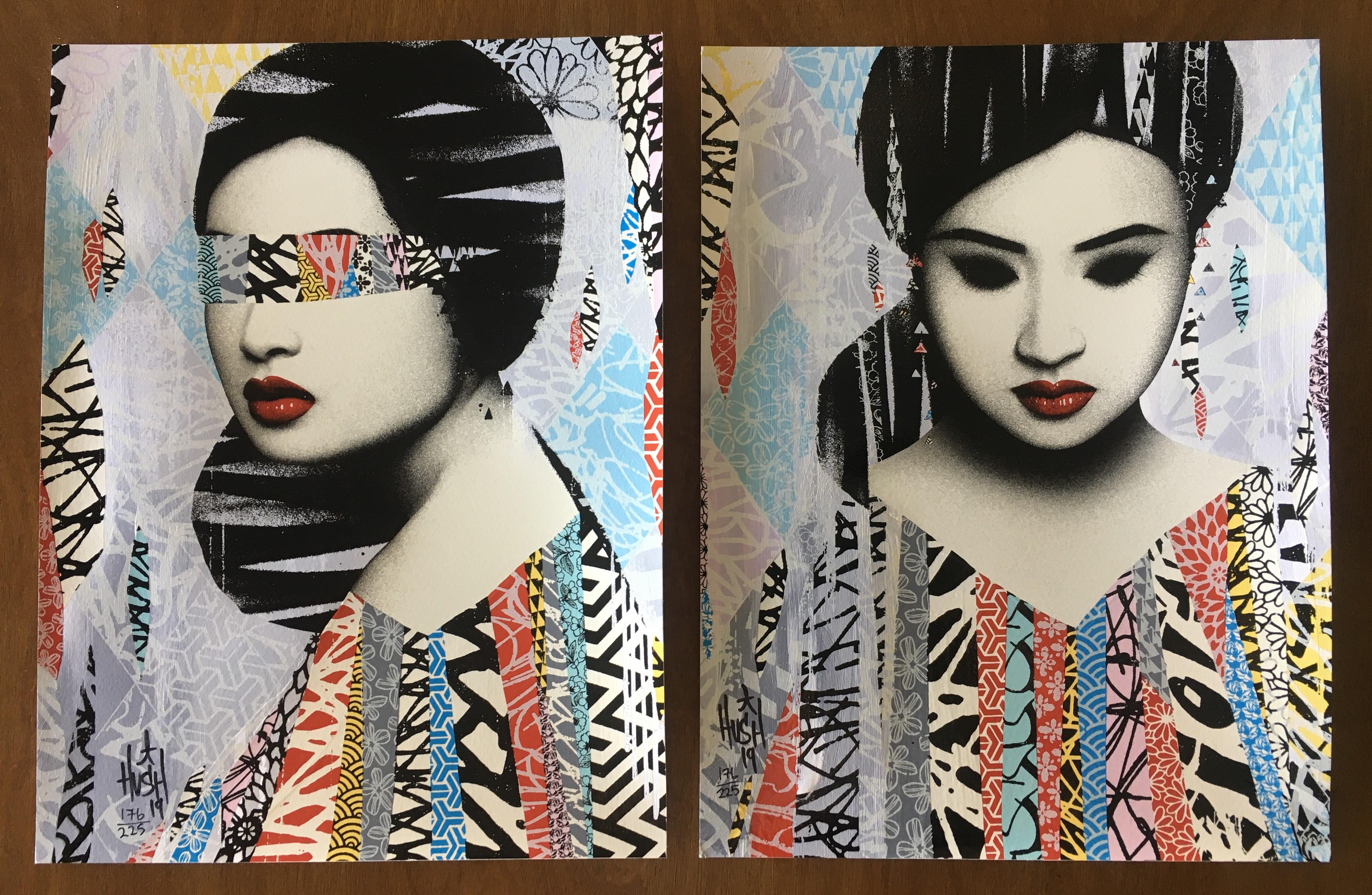 Portrait Print HUSH - Ensemble de 2 tirages FACES I/II signé et numéroté