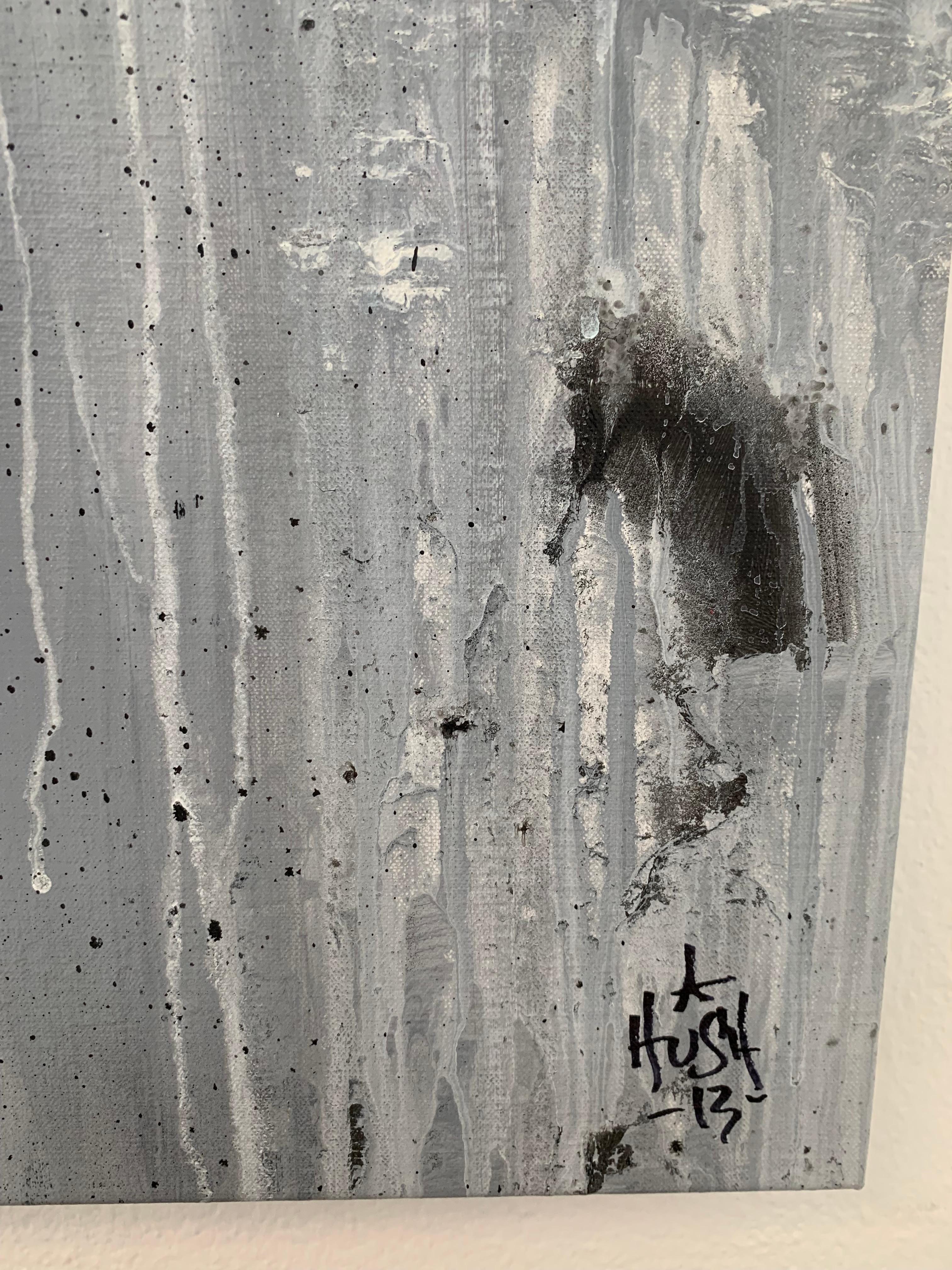 ROUGE Rarissimo dipinto originale su tela, firmato a mano dall'artista 2