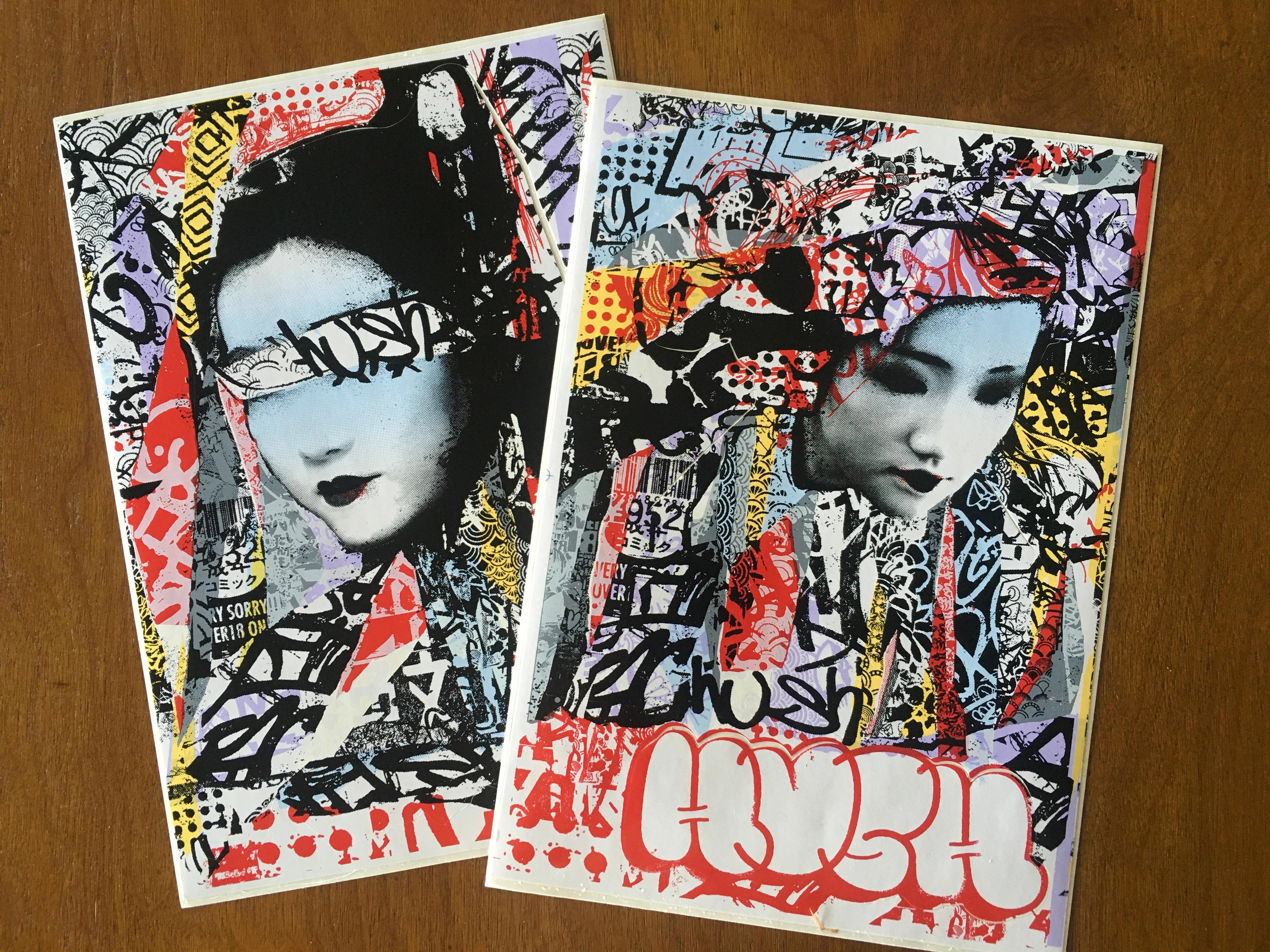Un-Masked Box-Set of 3 Prints Signed and Numbered Limited Edition with Stickers For Sale 6