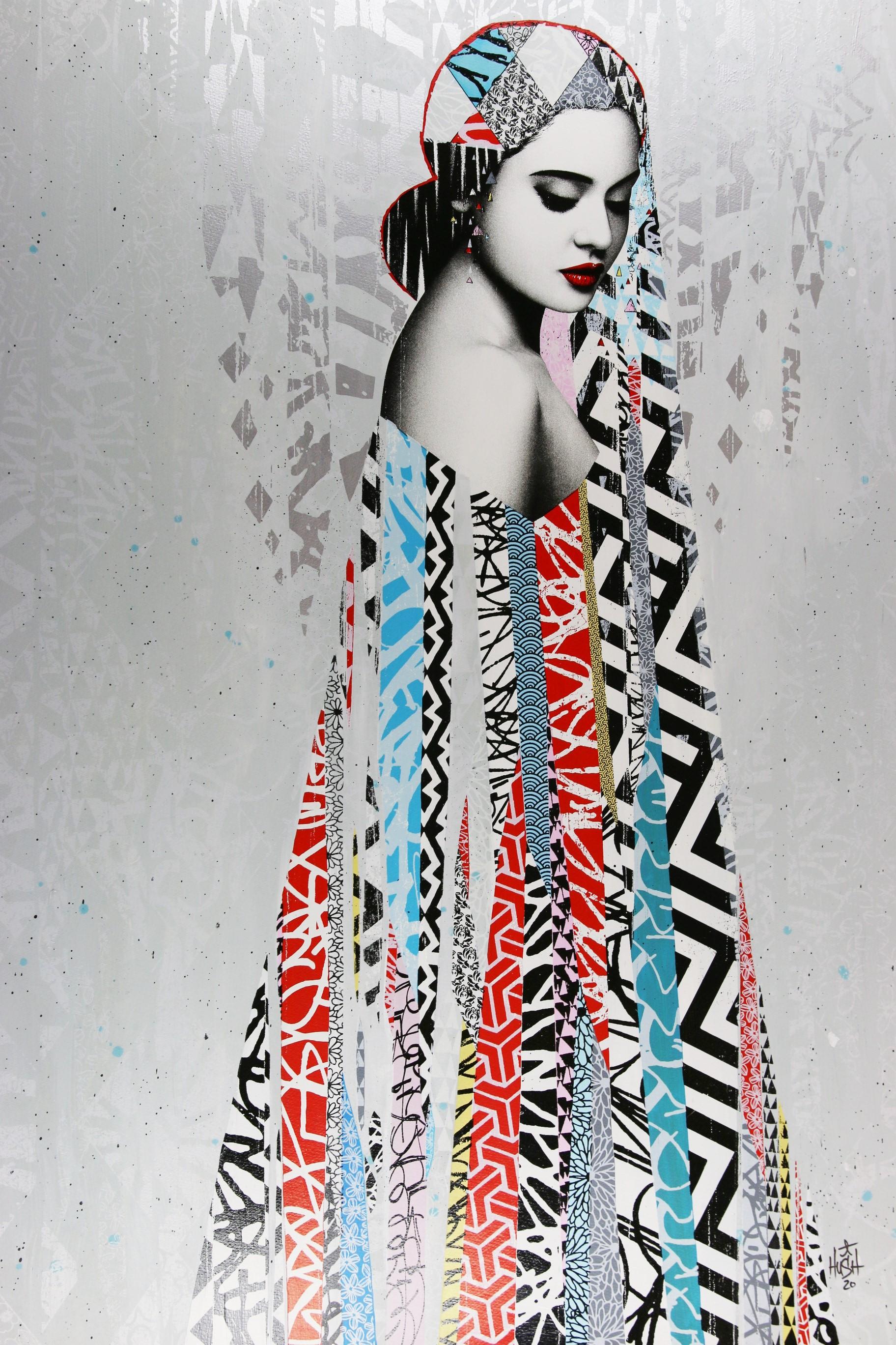 Elysian by Hush Signed and Numbered Hand Painted Multiple Screen Print For Sale 3