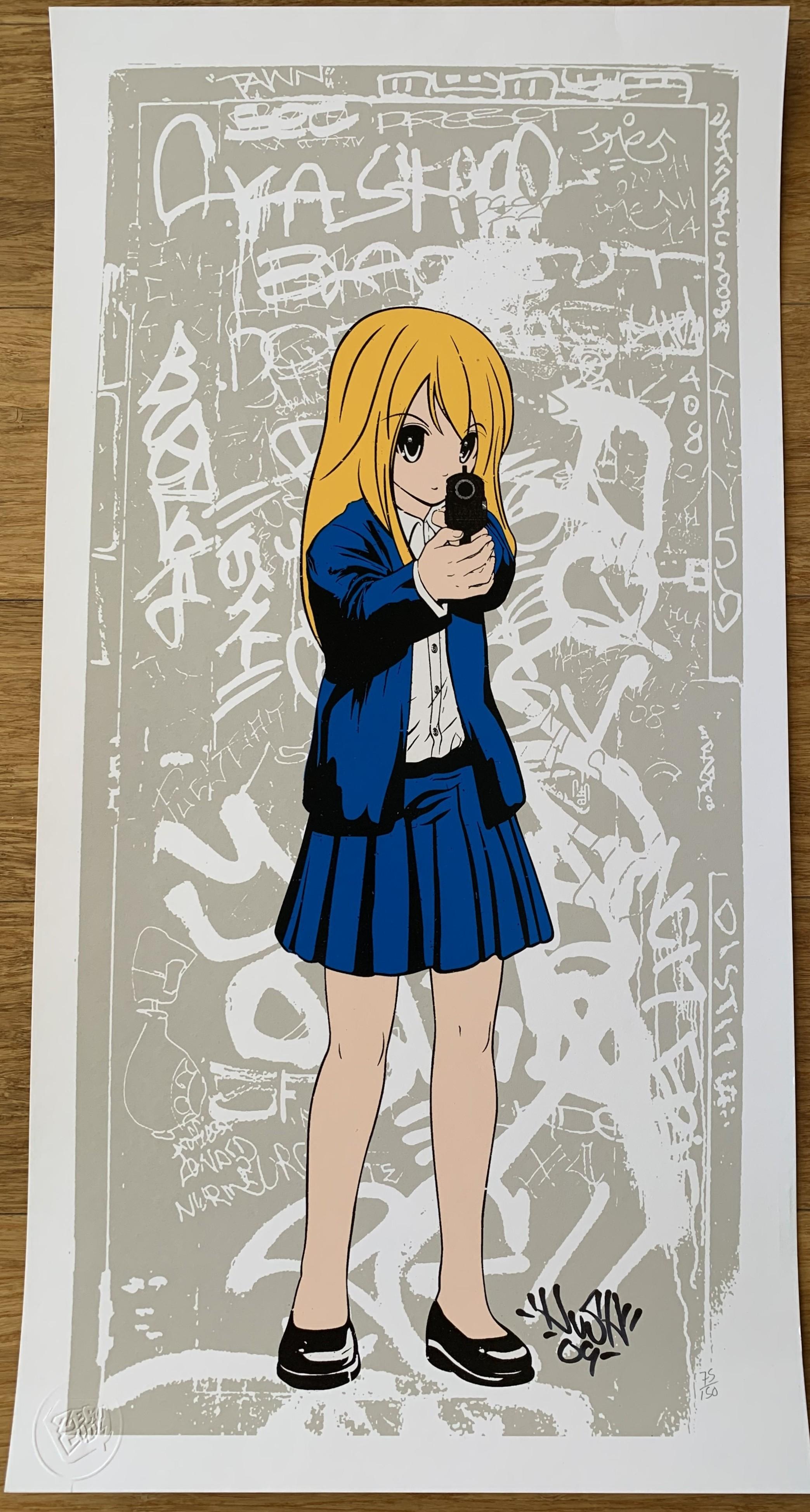 G GIRL Five Colour Screen Print Signed and Numbered by the Artist For Sale 3