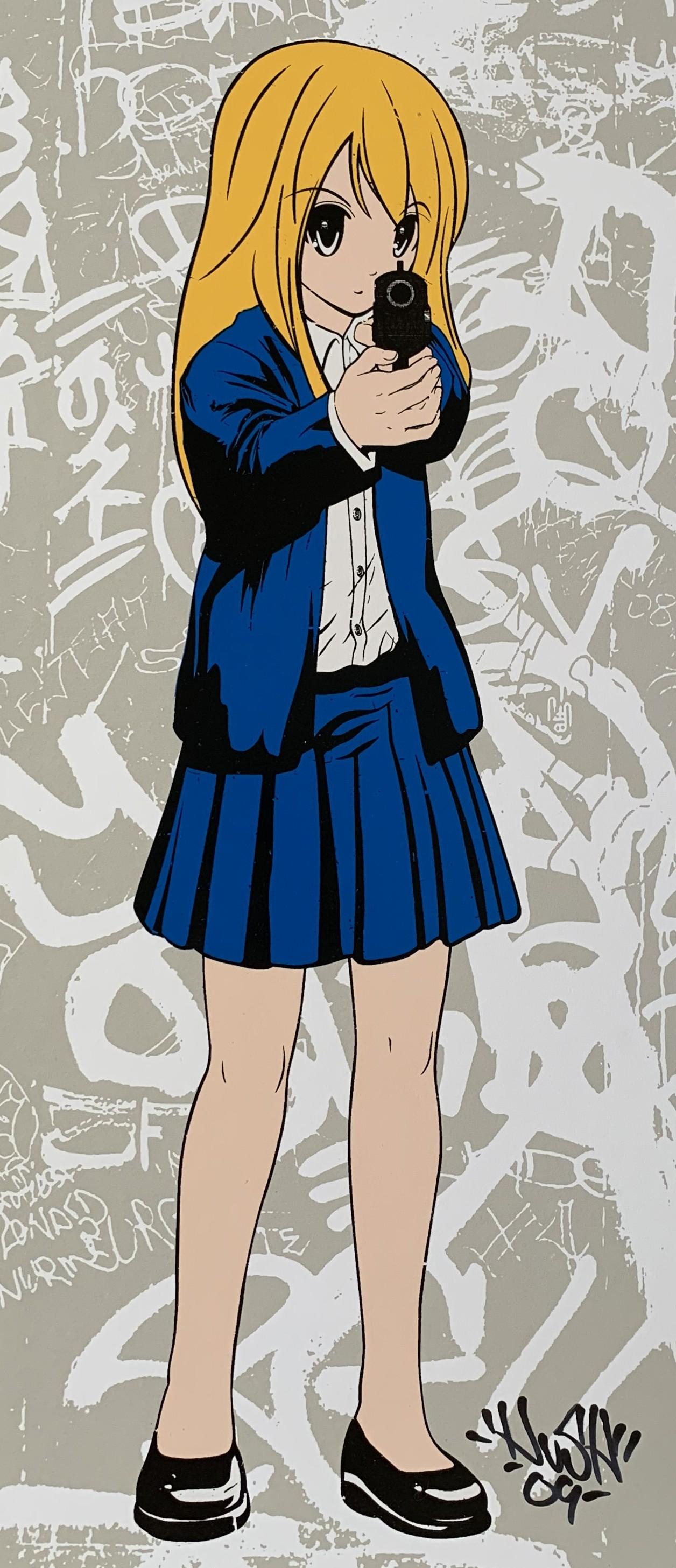 G GIRL Five Colour Screen Print Signed and Numbered by the Artist For Sale 4