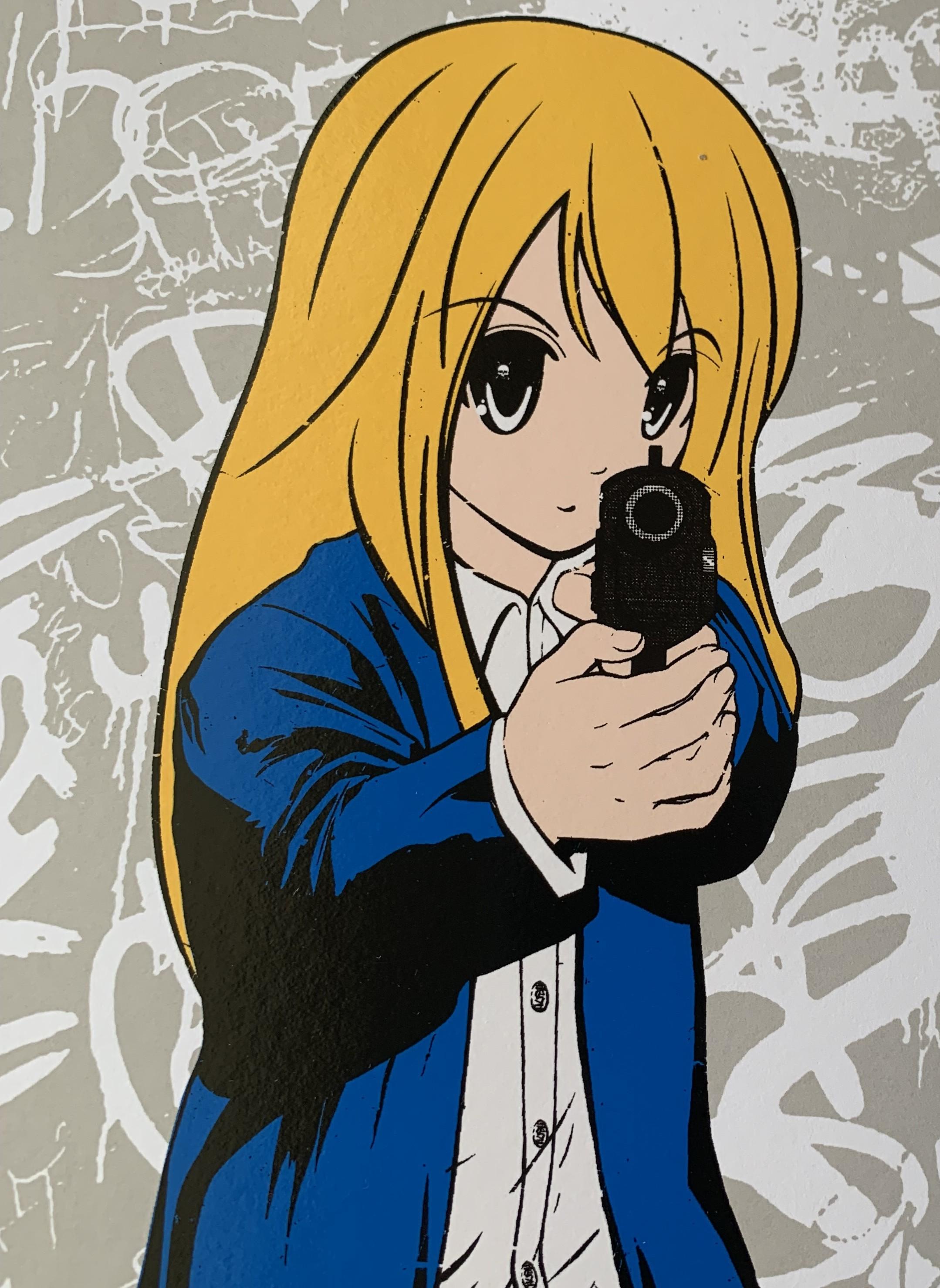 G GIRL Five Colour Screen Print Signed and Numbered by the Artist For Sale 5