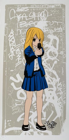 G GIRL Serigrafia a cinque colori firmata e numerata dall'artista