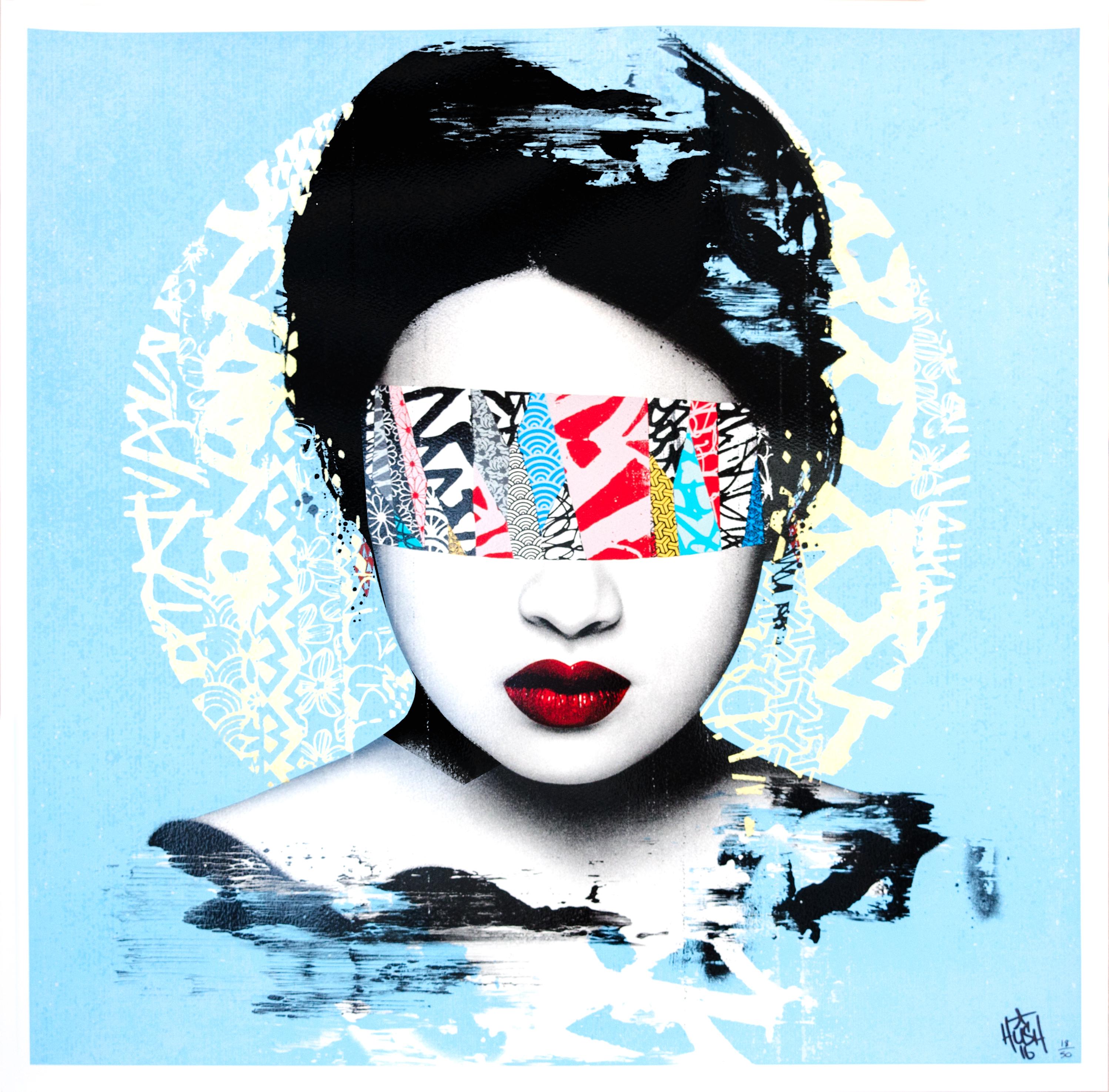 Halo (triptych) - Contemporary Print by HUSH