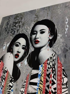 Hush - Duality - Silver Edition - Urban Graffiti Street Art Screen Print