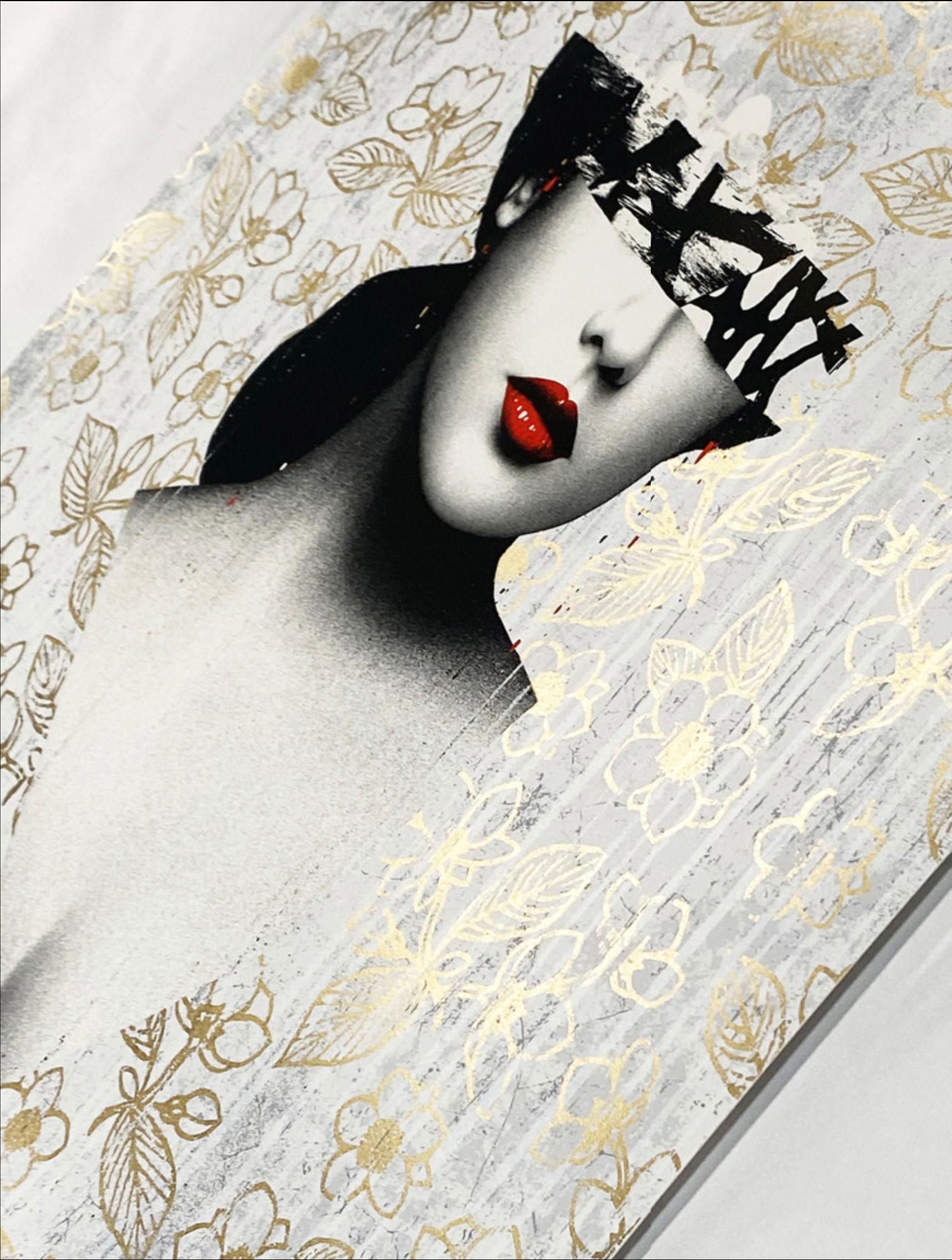 Le Buste III - Edición Oro
Artistas:  HUSH 
Año:  2020
Clase:  Impresión artística
Publicado:  11/19/20
Corre:	75
Técnica:  Serigrafía
Papel:  Papel satinado Somerset de 300 g/m².
Tamaño:   540 mm x 540 mm aprox.
Marcas:  Firmado y numerado por HUSH