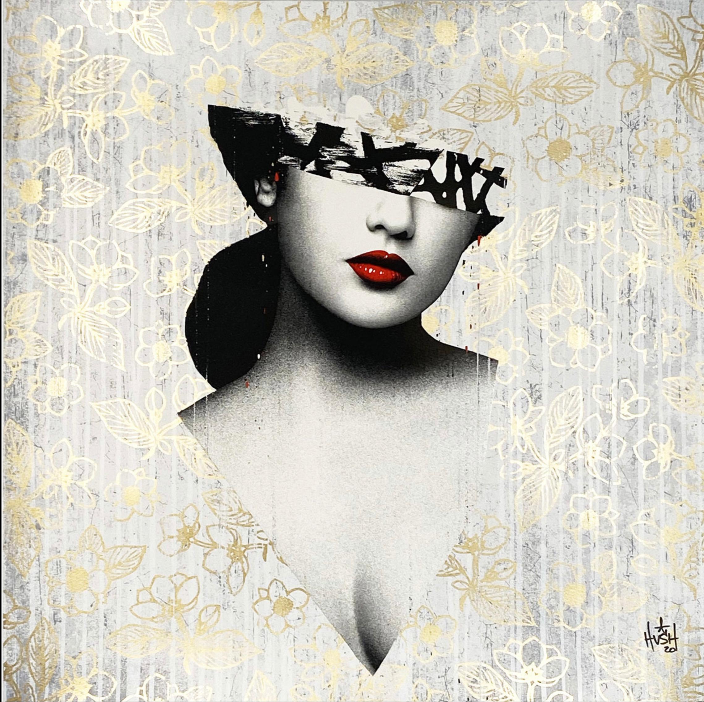 Hush - Le Buste 3 - Gold Edition - Urban Graffiti Street Art