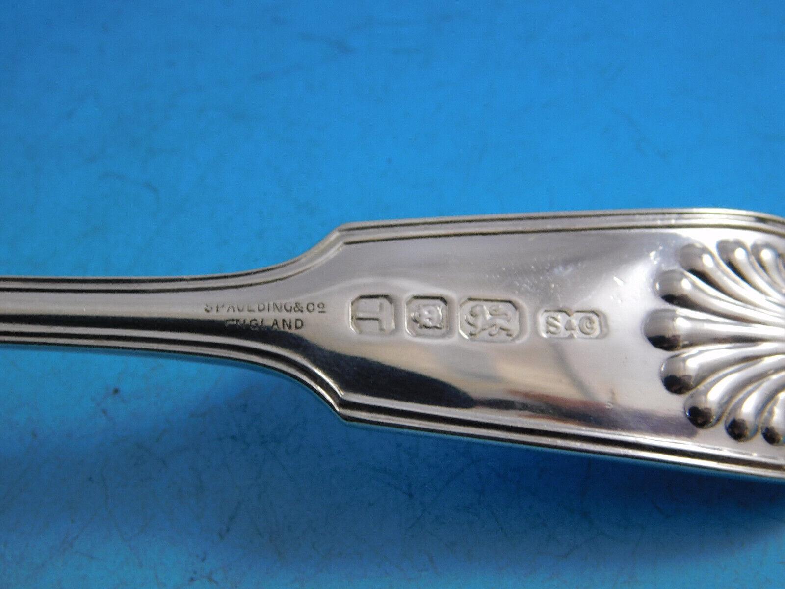 Set di posate in argento sterling Husk Shell by Chawner & Vander Servizio di posate in cassetta in vendita 4