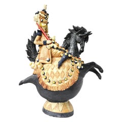 Hussar On Fierce Horse Sculpture