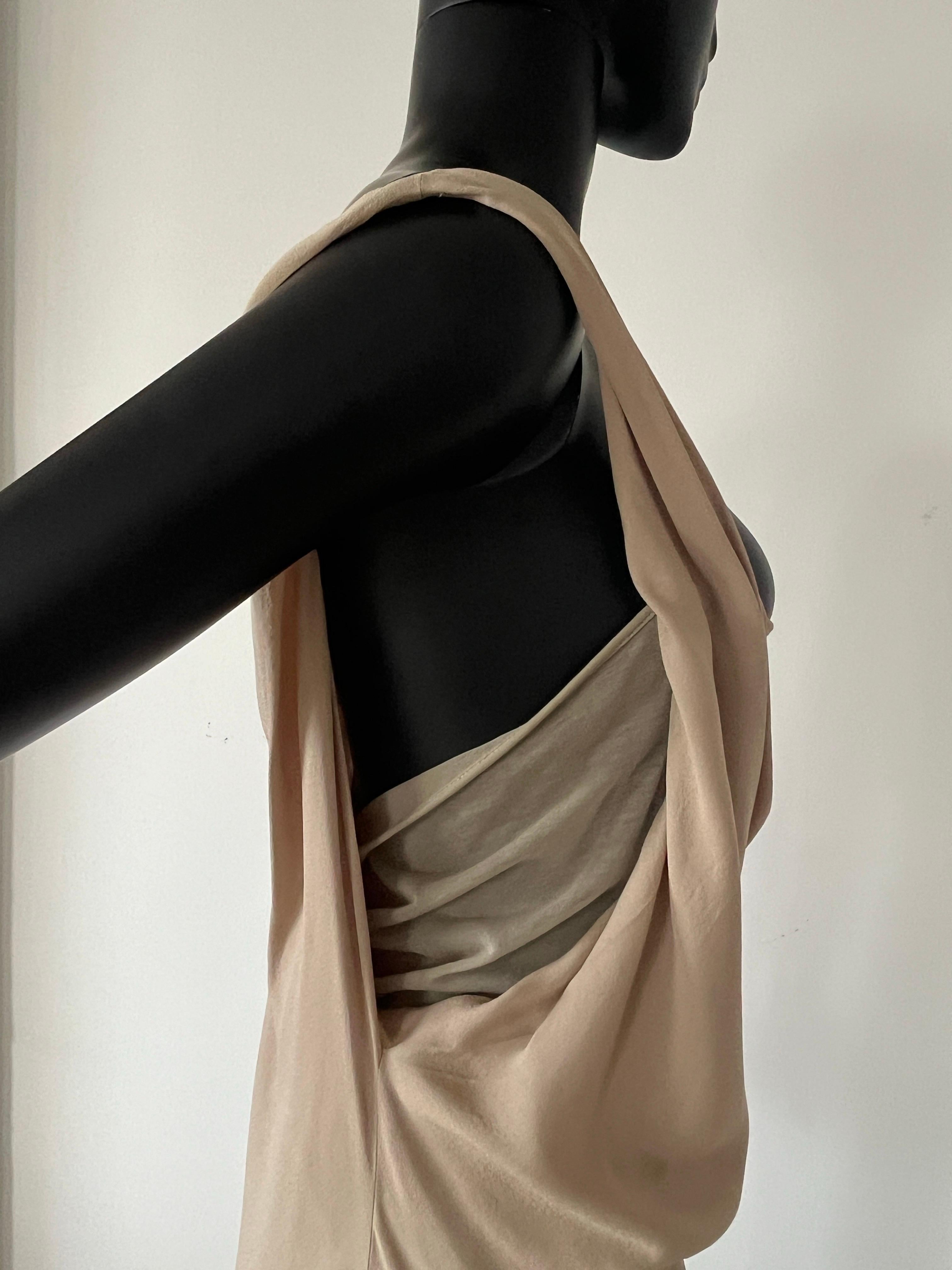 Hussein Chalayan 1990er Jahre Mehrlagiges Slip-Kleid im Zustand „Gut“ im Angebot in COLLINGWOOD, AU